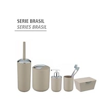 Sabunluk Brasil Taupe Yırtılmaz Gri - Gri-kahverengi 12 Izgara