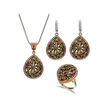 Gümüş Otantik Doğa Motifli Set G38Tk Altınsepeti