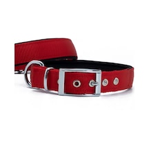Doggie Elit Dokumadan El Yapımı Köpek Boyun Tasması Kırmızı 2.5 x 42 x 50 CM Kırmızı