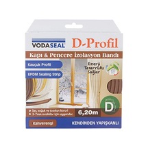 Vodaseal 53.01.050 Kapı Pencere İzolasyon Bandı, Kendinden Yapışkanlı, Kahve