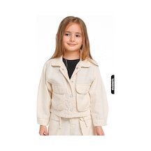 Xo Kids Kız Çocuk Ceket 1-5 Yaş 24238 Ekru
