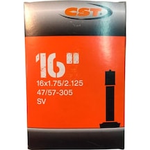 CST 16x1.75-2.125 SV Kalın Sibop Bisiklet İç Lastik