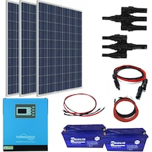 Güneş Enerjisi Bağ Evi Solar Paketi 3kva Inverter 280w Güneş Paneli 150ah Jel Akü