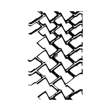 Oto Lastik İzi Folyo Sticker 50cm Uzunluk Siyah