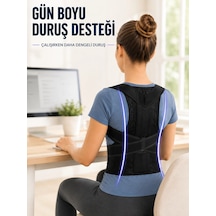 Zenvia Dik Durmaya Yardımcı Sırt Korsesi Nefes Alan Fileli Ayarlanabilir Bel Ve Omuz Desteği Znv2026