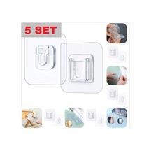 Hubrendy Emin Geçmeli Klips Eşya Sabitleme Askısı 5 Set