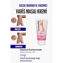 Var.is Bölgesi Için Bacak Onarmaya Yardımcı Ve Besleyici Varikostop Masaj Kremi 200 Ml