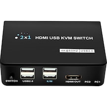 4k Hdmı Usb Kvm Swıtch 2x1 4434