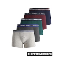 Jack & Jones Jack Jones Erkek 5 Li Boxer 12165348 Çok Renkli
