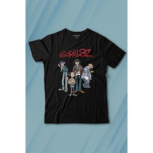Kendim Seçtim Gorillaz 2d Rock Band Blur Damon Albarn Feel Good Baskılı Tişört Çocuk T-shirt 001