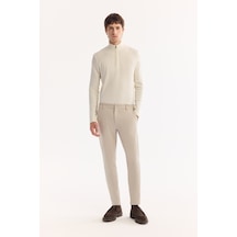 Avva Erkek Bej Yanı Lastikli Hızlı Kuruyan Kırışmaz Slim Fit Pantolon A52y3077
