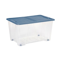 Tekerlekli Saklama Kutusu 35 Litre Laciv Lacivert