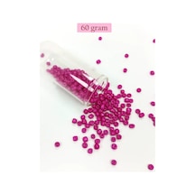 Tedar Dökme Cam Kum Boncuk Büyük Boy 6/0 4 Mm - 60 Gram - Açık Mor - Bnc130 Najmaddin (No:1) 8.5Cm X 10.5 Cm