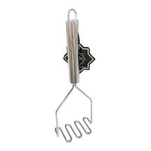 Zikzak Metal Patates Ezici Açık Gri