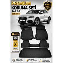 Audi Q3 2011 Model Uyumlu 3d Araca Özel Havuzlu Paspas+bagaj Havuzu Birebir Uyum