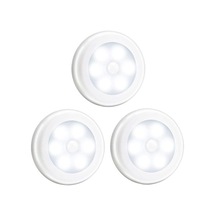 Metabagua 3 Adet Led Işık Bedsides Hareket Sensörü Gece Işık Duvar Banyo Koridor Beyaz Beyaz Işık Için Qrvr0y Beyaz