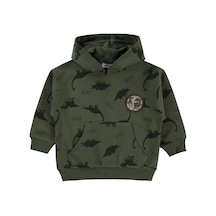 Civil Boys Dınosaur Walk Emp.etiketli 2-5 Yaş Sweatshirt - Haki Koyu Haki