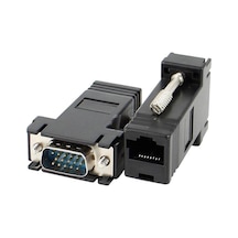 Powermaster Vga Extender Rj45 Cat5/cat6/cat7 Uzatıcı Çevirici 2'li Paket