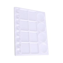 Artlantis Masa Üstü Resim Paleti 1 Adet 20 Hazneli Boya Paleti 25x33 Cm Sanatsal Boyalar İçin Büyük Palet Akrilik