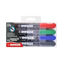 4 Renk Kalıcı Marker Seti - 3-5 Mm Konik Uç 103 Ivory