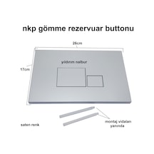 Nkp Gömme Rezervuar Düğmesi Butonu Kare Tip Küp Buton Büy