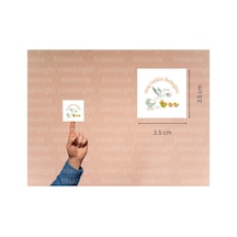 Hoş Geldin Bebeğim Etiketi Bebek Arabası Doğum Kutlama Mat Çıkartma Cute Sticker 3.5 Cm 45 Adet Çok Renkli