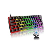 Atasoft T60 RGB Mavi Switch Mekanik Kablolu Q Oyuncu Klavye