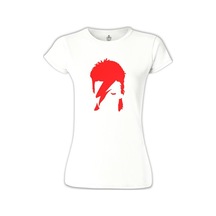 David Bowie - Heat Beyaz Kadın Tshirt 001