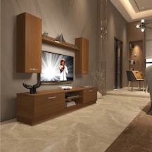 Decoraktiv Eko 5db Slm Dvd Tv Ünitesi Tv Sehpası Ceviz