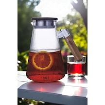 Valora Akasya Kapaklı Ve Saplı Filtreli Cam Sürahi 1,8 Litre