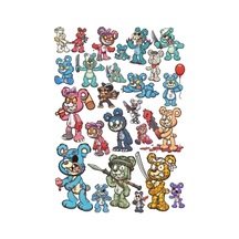 Korkunç Hayvanlar Sticker Set 2 20 Parça Telefon, Tablet, Defter, Laptop Sticker