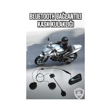 Kask Kulaklığı Motosiklet Intercom Interkom Dinleme Konuşma Özellikli Su Geçirmez - Lisinya