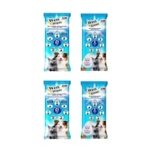 Bio Pet Active Wash Gloves + Wash Wipes Karma 4 Lü Paket