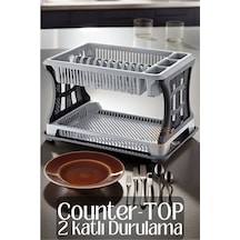 Transformacion Counter-top 2 Katlı Bulaşıklık Gri 719338