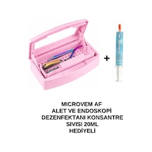 Çift Bölmeli Manikür Pedikür Aletleri Sterilizasyon Kutusu Ve Konsantre Dezenfektan Sıvısı Hediyeli