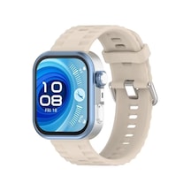 Newface Huawei Watch Fit 3 Klasik Kordon - Krem - 542