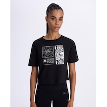 Kappa Authentic Asty Kadın Siyah Comfort Tişört