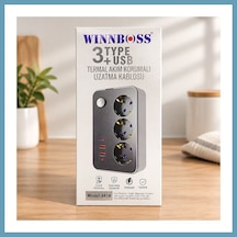 Bezos Termal Akım Korumalı 3 Prizli Usb'li Priz Mbt06 Diğer