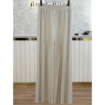 Sentez Sz-5612-t Taş Renk Liora Geniş Paça Örme Pantolon 2