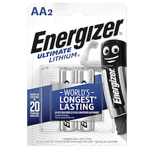 Energizer E91 Ultimate Lityum AA2 Kalem Pil 2'li