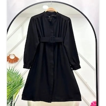 Lovie Moda Kadın Kemerli Tunik Siyah