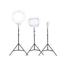 Alüminyum Alaşımlı Işık Standı 2 Metre Ayarlanabilir Yaylı Yastıklı Fotoğraf Standları Fotoğraf Stüdyosu Flaşları, Halka Işık Standı, Fotoğraf Ekipmanları Standı Ring Light Tripodu