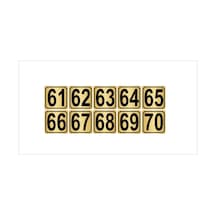 Metal Kapı,Masa,Dolap Numarası 3,5Cmx3,5Cm 10 Adet (61…70) (428976593)