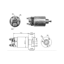 12V MARŞ OTOMATİĞİ (GÖVDE 52 MM) DELCO TİP (3 DELİK) SAĞ M5 OPEL