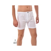 Erkek Beyaz 6 Adet Tutku Paçalı Boxer 0110 001
