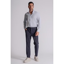 Beli Yarım Lastikli Chino Slim Fit Crop Pantolon Siyah Lacivert