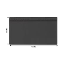 Isıya Dayanıklı Elektronik Tamir Matı Lehim Pedi 700 Mm X 400 Mm Siyah