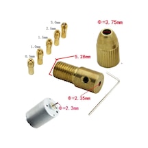 Otomatik Mandrel Motor Mandren Chuck Üniversal Mil Penset Okul