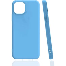 More Tr Apple Uyumlu iPhone 13 Pro Max Uyumlu Mtr Biye Silikon-mavi Açık