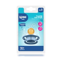 3 Adet Wee Baby Pure Yuvarlak Uçlu Kauçuk Emzik No:3